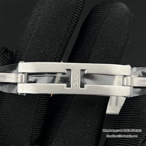 K11F Swiss Quartz Tank Must Medium 25.5mm White Dial SS Bracelet - Image 8