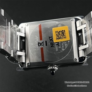 K11F Swiss Quartz Tank Must Medium 25.5mm White Dial SS Bracelet - Image 9