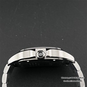 BVF MY9015 Santos Large 40mm Black Bezel Grey Dial SS Bracelet - Image 2