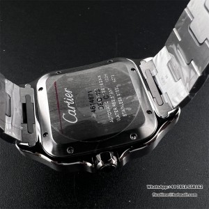 BVF MY9015 Santos Large 40mm White Dial SS Bracelet - Image 6