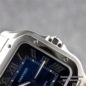 BVF MY9015 Santos Large 40mm Blue Dial SS Bracelet - Image 2