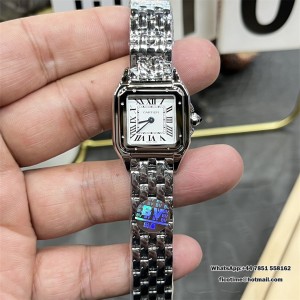 BVF Swiss Quartz PANTHERE 22mm White Dial SS Bracelet - Image 1