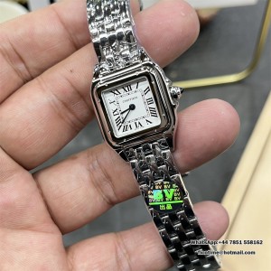 BVF Swiss Quartz PANTHERE 22mm White Dial SS Bracelet - Image 2