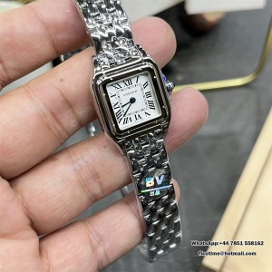 BVF Swiss Quartz PANTHERE 22mm White Dial SS Bracelet - Image 8