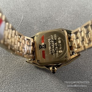 BVF Swiss Quartz PANTHERE 22mm YG White Dial YG Bracelet - Image 9