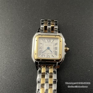 BVF Swiss Quartz PANTHERE 22mm YG/SS White Dial YG/SS Bracelet - Image 2