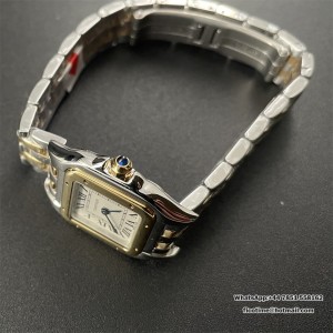 BVF Swiss Quartz PANTHERE 22mm YG/SS White Dial YG/SS Bracelet - Image 3