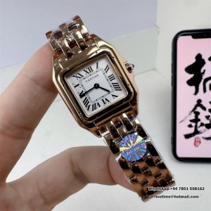 BVF Swiss Quartz PANTHeRE 22mm RG White Dial RG Bracelet - Image 6