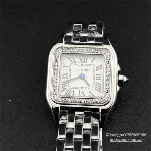 BVF Swiss Quartz PANTHERE 22mm Diamond Bezel White Dial SS Bracelet - Image 2