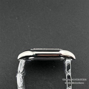 BVF Swiss Quartz PANTHERE 22mm Diamond Bezel White Dial SS Bracelet - Image 5