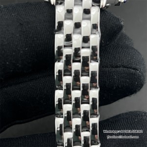 BVF Swiss Quartz PANTHERE 22mm Diamond Bezel White Dial SS Bracelet - Image 6