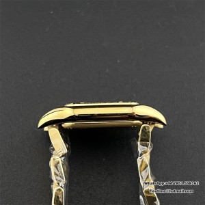 BVF Swiss Quartz PANTHERE 22mm YG Diamond Bezel White Dial YG Bracelet - Image 3