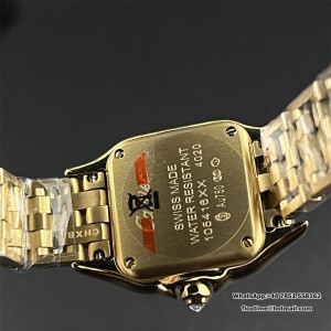 BVF Swiss Quartz PANTHERE 22mm YG Diamond Bezel White Dial YG Bracelet - Image 9