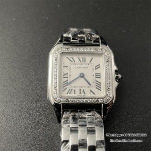 BVF Swiss Quartz PANTHERE 27mm Diamond Bezel White Dial SS Bracelet - Image 2