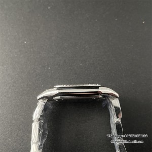 BVF Swiss Quartz PANTHERE 27mm Diamond Bezel White Dial SS Bracelet - Image 5