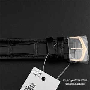 F1F Swiss Quartz Santos Dumont 43.5*31.4mm RG White Dial Black Leather Strap - Image 6