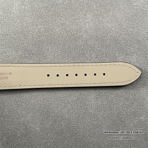 F1F Swiss Quartz Santos Dumont 43.5*31.4mm RG/SS White Dial Black Leather Strap - Image 3