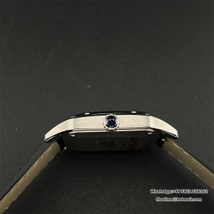 F1F Swiss Quartz Santos Dumont 38*27.5mm White Dial Black Leather Strap - Image 4