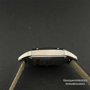 F1F Swiss Quartz Santos Dumont 38*27.5mm White Dial Black Leather Strap - Image 5