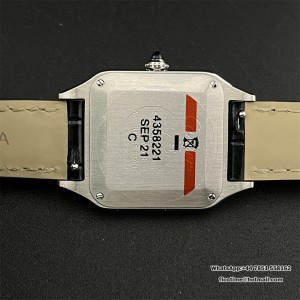 F1F Swiss Quartz Santos Dumont 38*27.5mm White Dial Black Leather Strap - Image 8