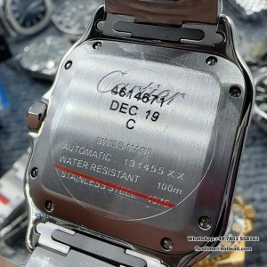 Santos Medium 35mm Blue Dial SS Bracelet BVF MY9015 - Image 4