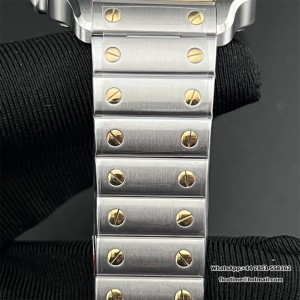 Santos Medium 35mm YG White Dial SS Bracelet BVF MY9015 - Image 6