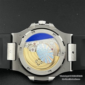 PPF A324SC Nautilus 5711 40mm Black Dial Black Rubber Strap - Image 6