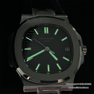 PPF A324SC Nautilus 5711 40mm Black Dial Black Rubber Strap - Image 9