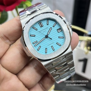 PPF A324SC Nautilus 5711 40mm Tiffany Blue Dial SS Bracelet - Image 4