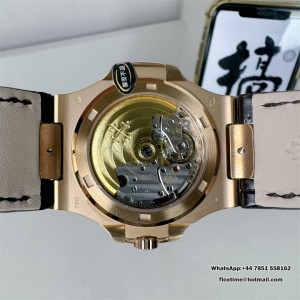 3KF A324SC Nautilus 5711 40mm RG Grey Dial Brown Leather Strap - Image 5