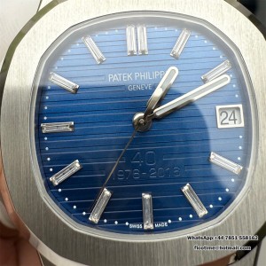 3KF A324SC Nautilus 5711 40th Annyversery 40mm Blue Dial SS Bracelet - Image 3