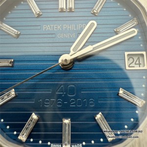 3KF A324SC Nautilus 5711 40th Annyversery 40mm Blue Dial SS Bracelet - Image 4