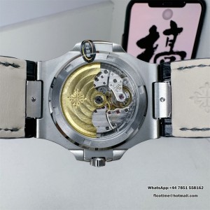 3KF A324SC Nautilus 5711 40mm Green Dial Black Leather Strap - Image 5