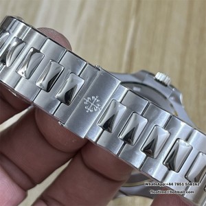 3KF A324SC Nautilus 5713 40mm Diamond Bezel Blue Dial SS Bracelet - Image 5