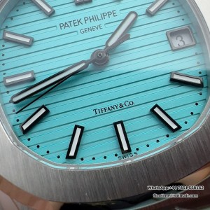 3KF A324SC Nautilus 5711 40mm Tiffany Blue Dial SS Bracelet - Image 4