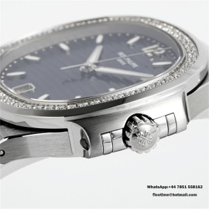 PPF A324SC Nautilus 7118 35.2mm Diamond Bezel Blue Dial SS Bracelet - Image 4