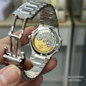 3KF A324SC Nautilus 7118 35.2mm Diamond Bezel White Dial SS Bracelet - Image 4