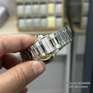 3KF A324SC Nautilus 7118 35.2mm Diamond Bezel White Dial SS Bracelet - Image 5