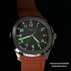 3KF A330SC Aquanaut 5167 40mm Black Dial Orange Rubber Strap - Image 9