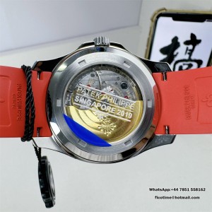 ZF A324SC Aquanaut 5167 40mm Black Dial Red Hand Red Rubber Strap - Image 3