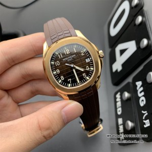 ZF A324SC Aquanaut 5167 40mm RG Brown Dial Brown Rubber Strap - Image 3