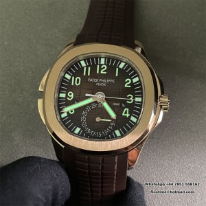 ZF A324SC Aquanaut 5164 40mm RG Brown Dial Brown Rubber Strap - Image 9