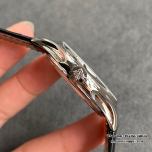 ZF A324SC Calatrava 5227 39mm Black Dial Black Leather Strap - Image 6