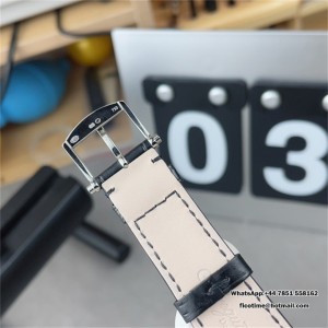 MKSF MY9015 Classique5177-12 38mm White Dial Black Leather Strap - Image 5