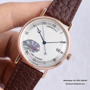 MKSF MY9015 Classique5177-12 38mm RG White Dial Brown Leather Strap - Image 6