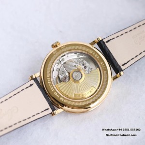 MKSF MY9015 Classique5177-29 38mm YG White Dial Black Leather Strap - Image 6