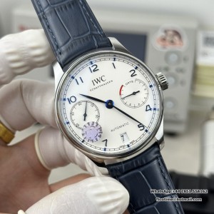 ZF A51011 IWC Portugieser 42mm IW500107 White Dial Blue Leather Strap - Image 3