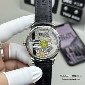 ZF A52850 IWC Portugieser 44mm IW503501 White Dial Black Leather Strap - Image 3