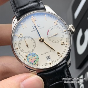 ZF A51011 IWC Portugieser 42mm IW503501 White Dial Black Leather Strap - Image 3