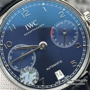 ZF A51011 IWC Portugieser 42mm IW500710 Blue Dial Black Leather Strap - Image 3